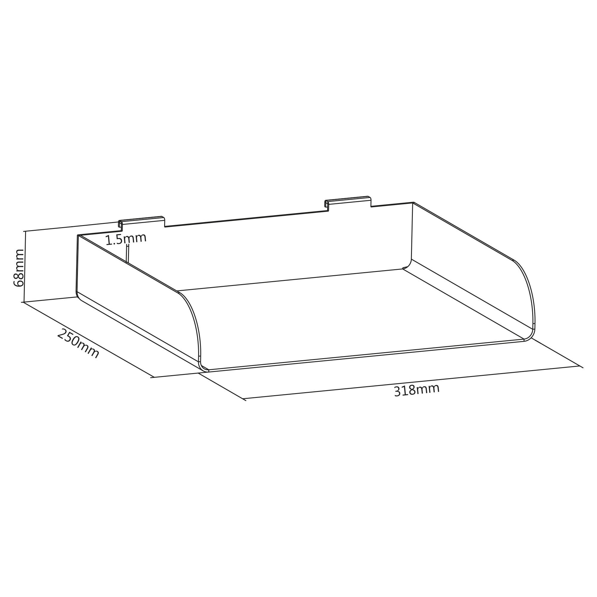 Inline 23182b Estantería Estantería Modular Soporte Para Balda Acero Blanco
