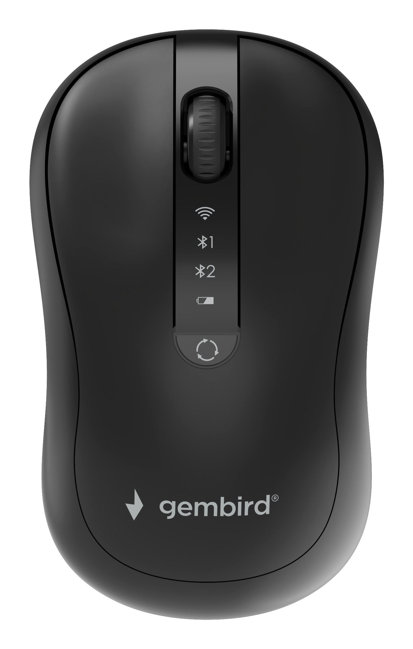 Gembird Dual-Mode 4-Button Wireless Mouse 1600dpi Black
