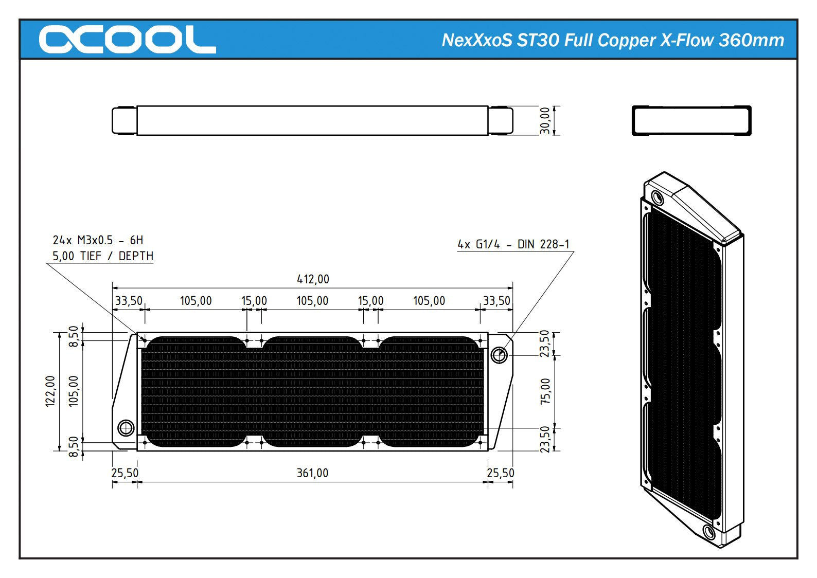 EAN 4250197142304 - Alphacool NexXxoS ST30 Disipador térmico imagen 7