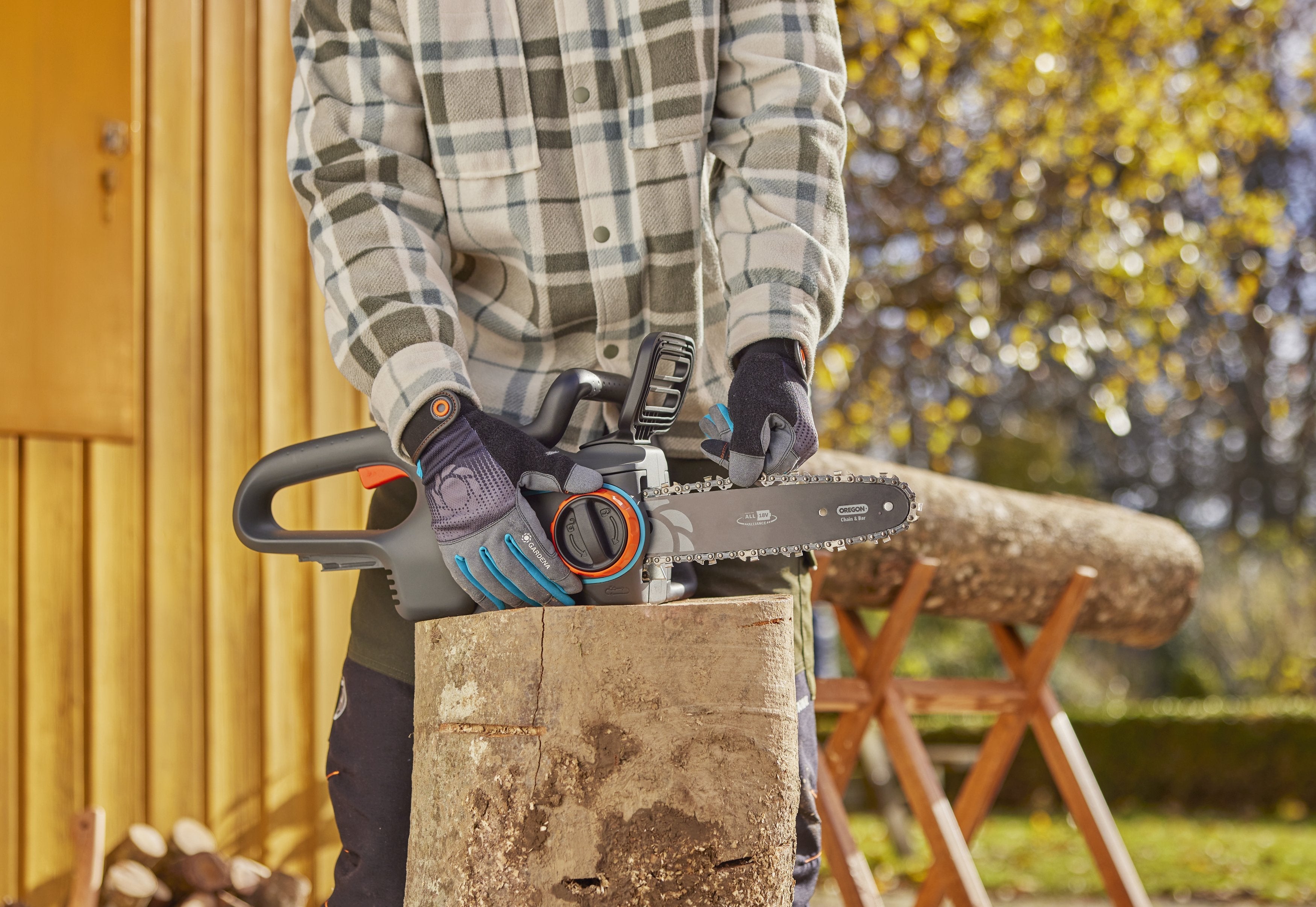 Cadena De Sierra Gardena 3/8", 25cm Para Motosierra Inalámbrica Powersaw 250/18v P4a 14792-20