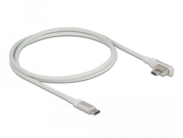 Delock Cable Magnético Thunderbolt 3 Usb-C 4k 60 Hz Macho A Macho Acodado 1,20 M.