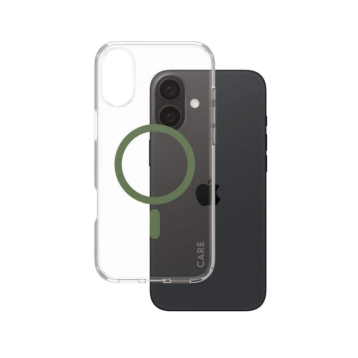 EAN 5715685004377 - PanzerGlass CARE™ by ® Urban Combat Case Transparent w. Green MagSafe iPhone 16 Plus funda para teléfono imagen 1