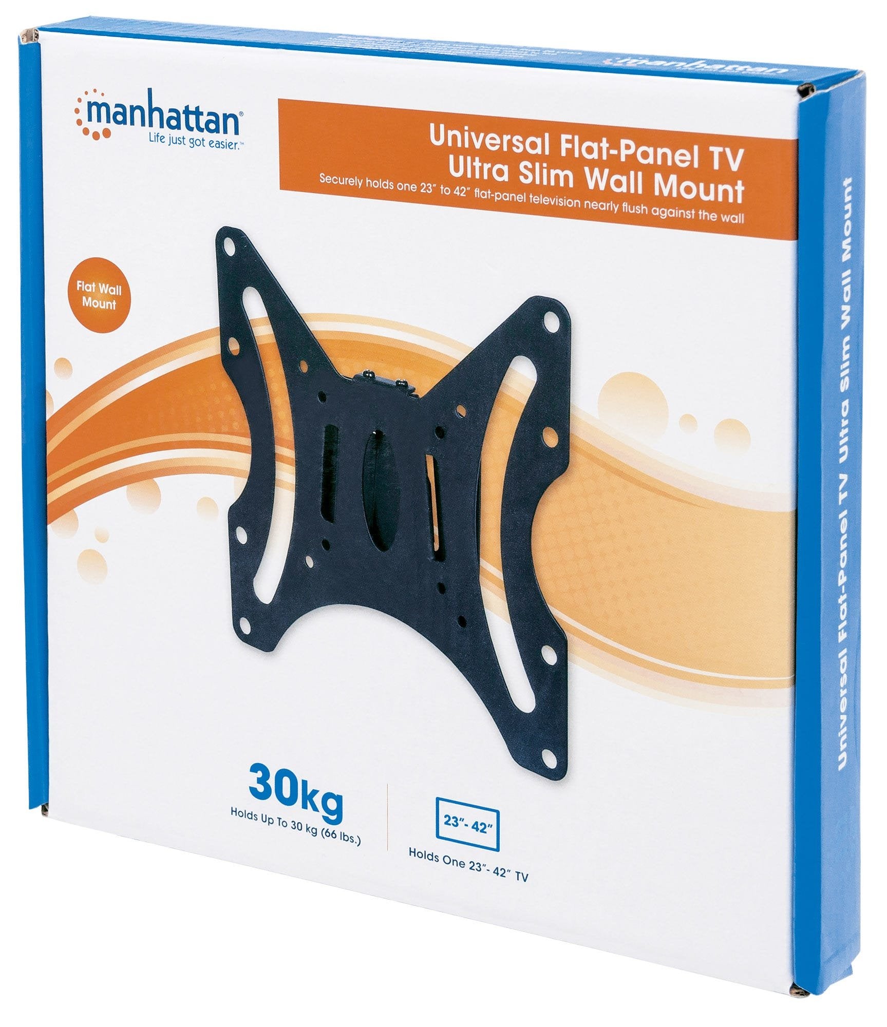 EAN 0766623423731 - Manhattan 423731 soporte para monitor 106,7 cm (42") Pared Negro imagen 3
