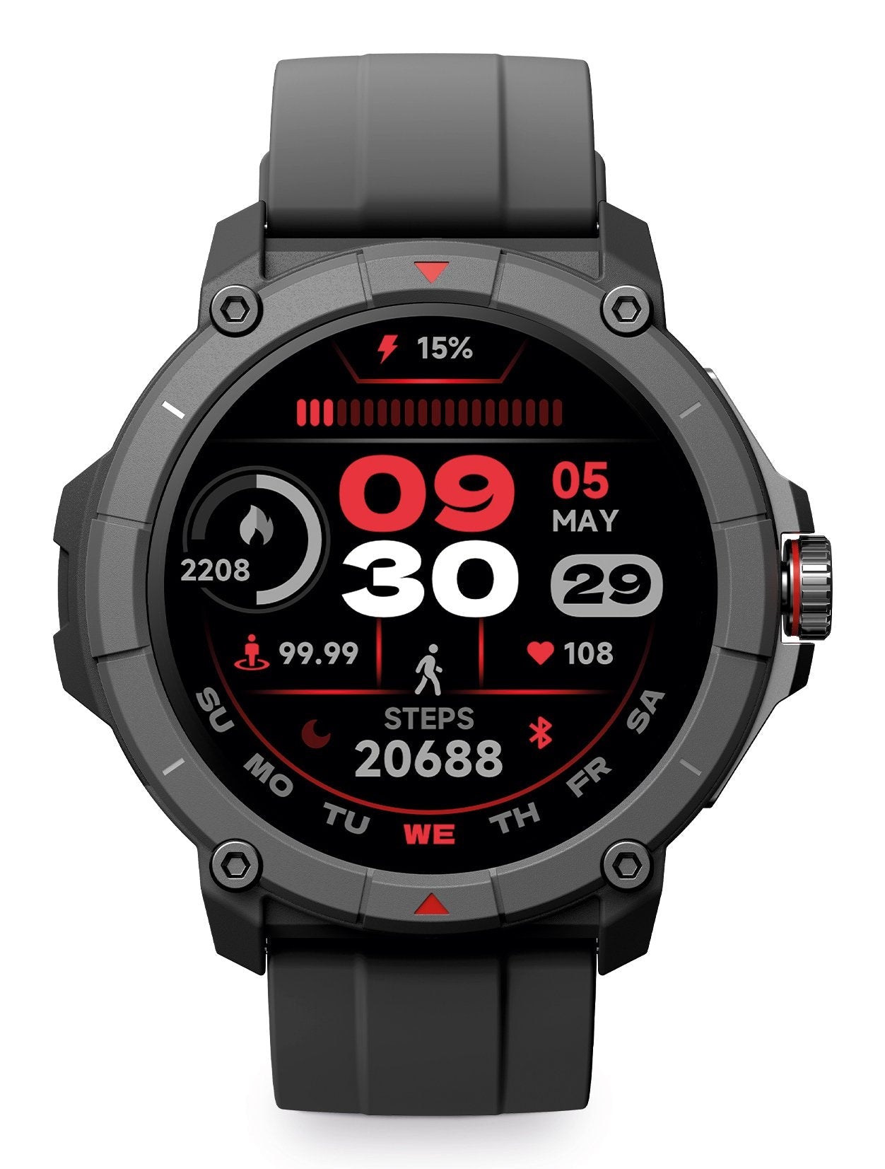 Smartwatch Ksix Compass Negro 1.38"