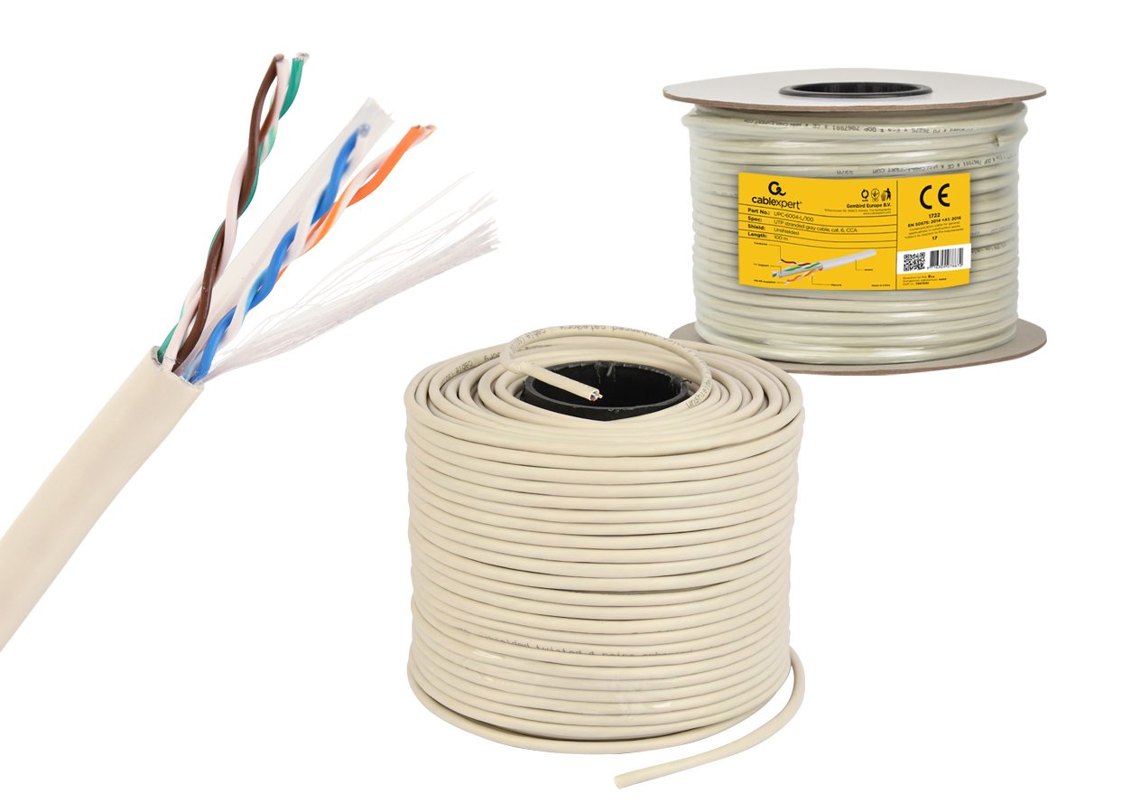 EAN 8716309078672 - Gembird CAT6 UTP 100m cable de red Gris U/UTP (UTP) imagen 2