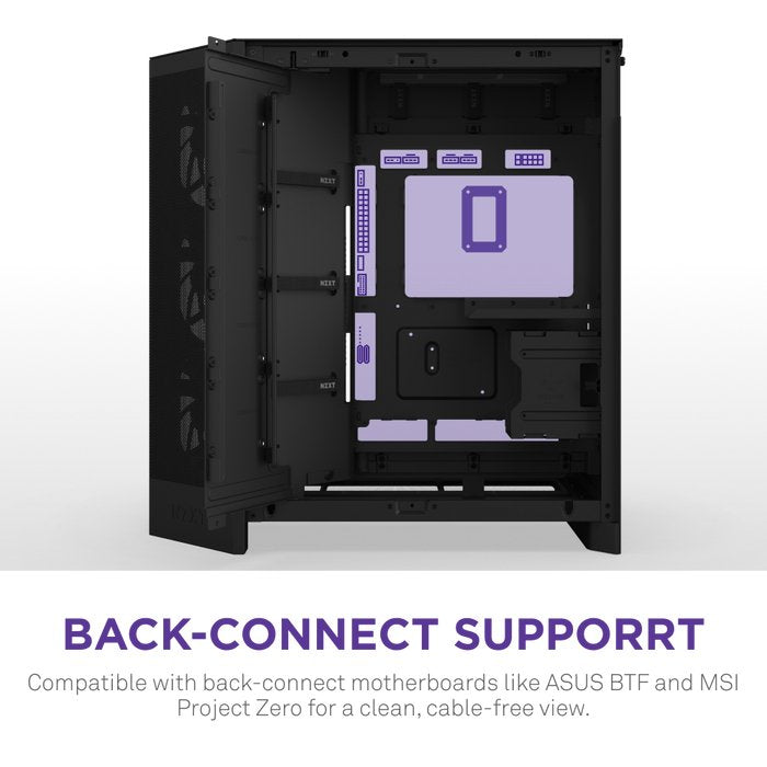 EAN 5056547207681 - NZXT H9 Flow RGB+ Midi Tower Negro imagen 8