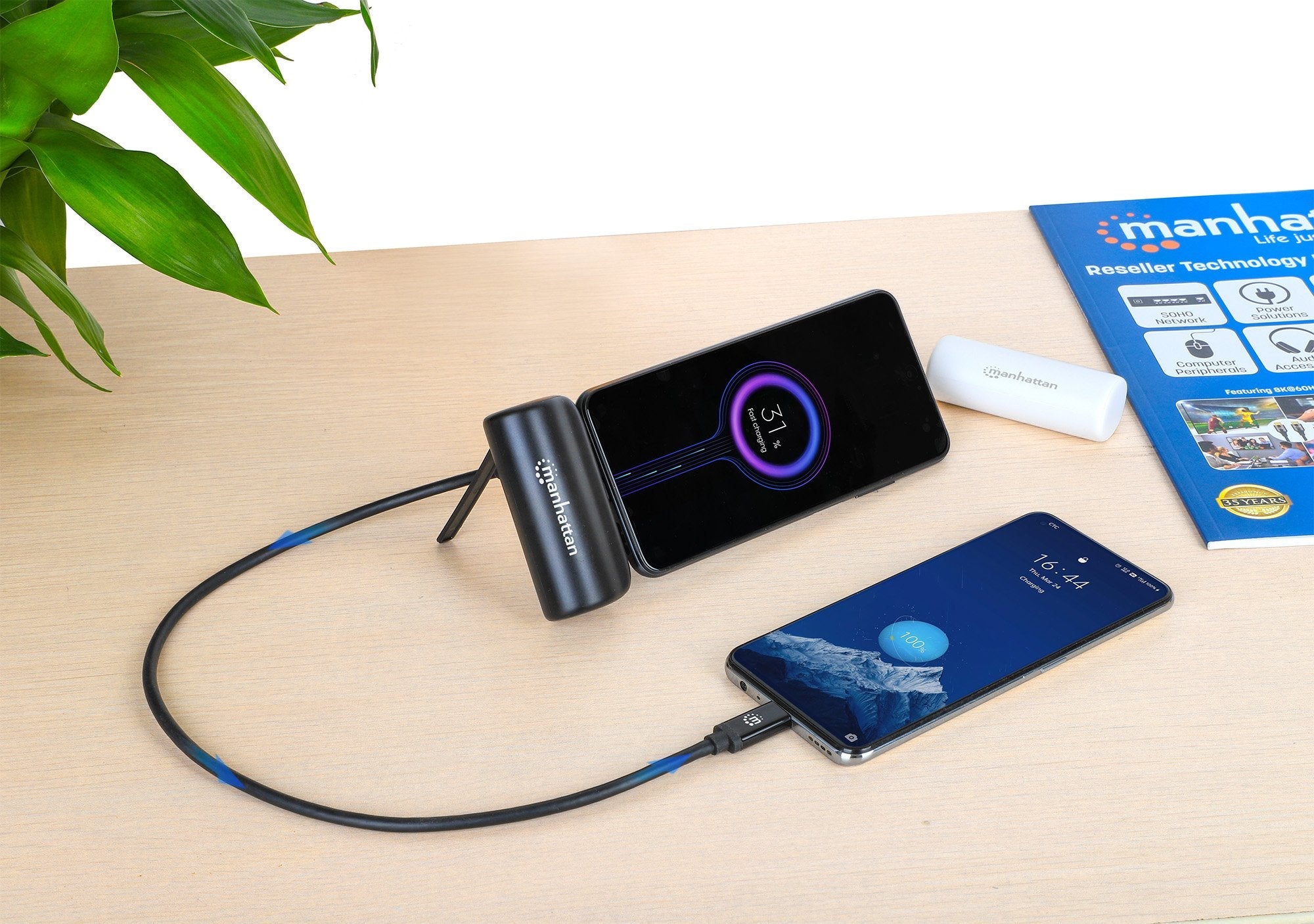 Manhattan Pd Powerbank 5000mah Typ-C M. 20w Negro