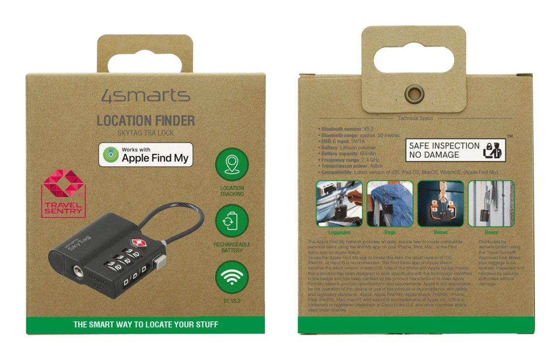 EAN 4252011908899 - 4smarts SkyTag TSA Candado inteligente imagen 3