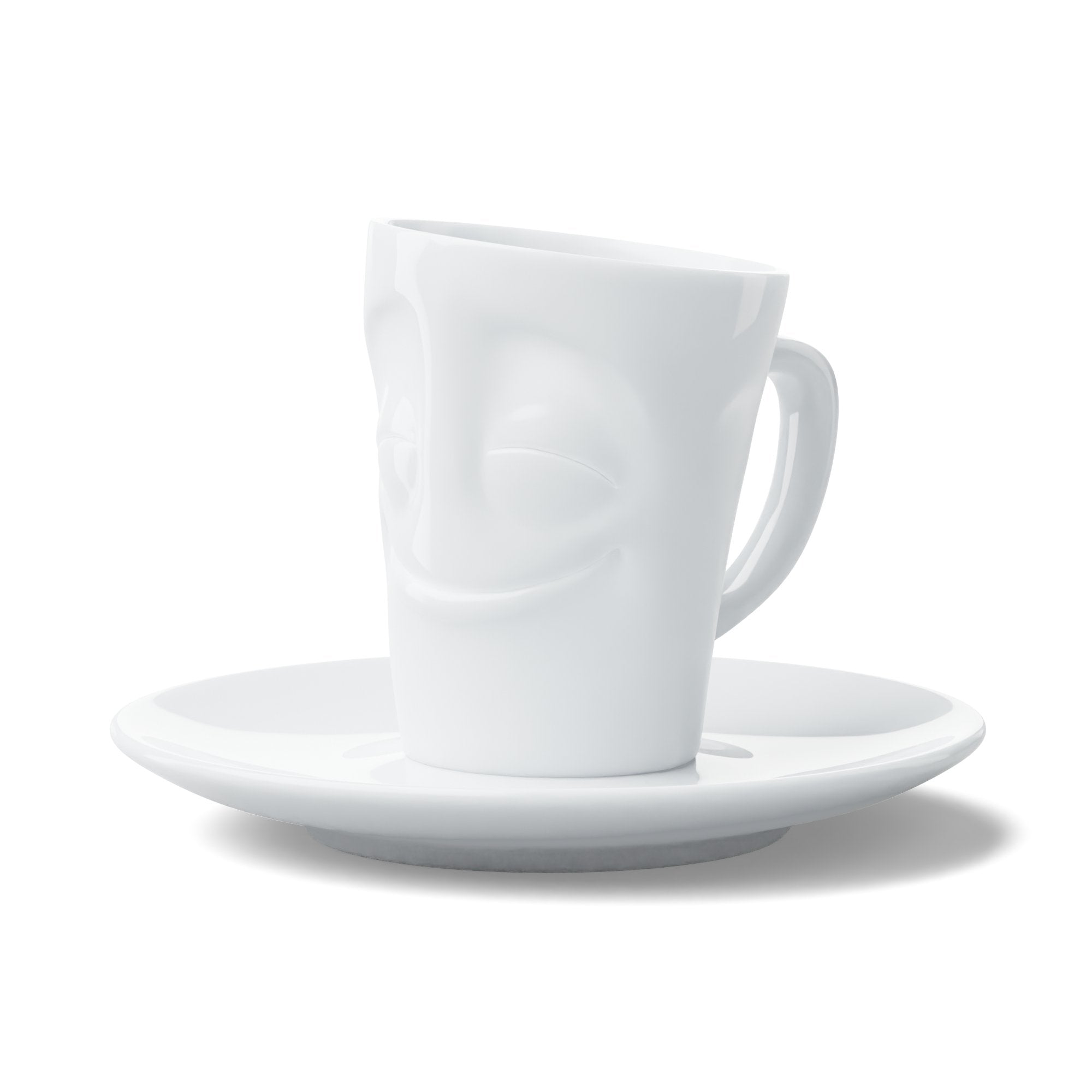 Fiftyeight Espresso Mug Con Henkel 80ml - Vergnügt Blanco