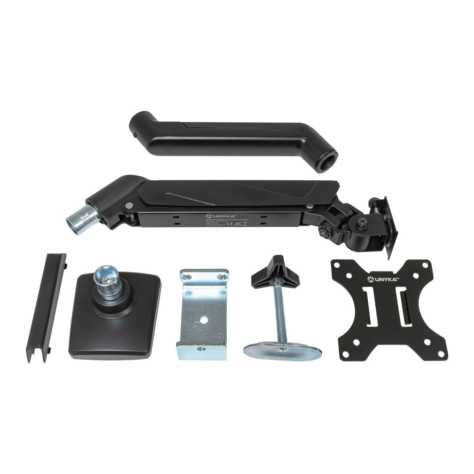 Unykach Uk1478 Soporte De Mesa Con Brazo Articulado Para Monitor De 13"-32" - Giratorio, Resorte De Gas - Gestion De