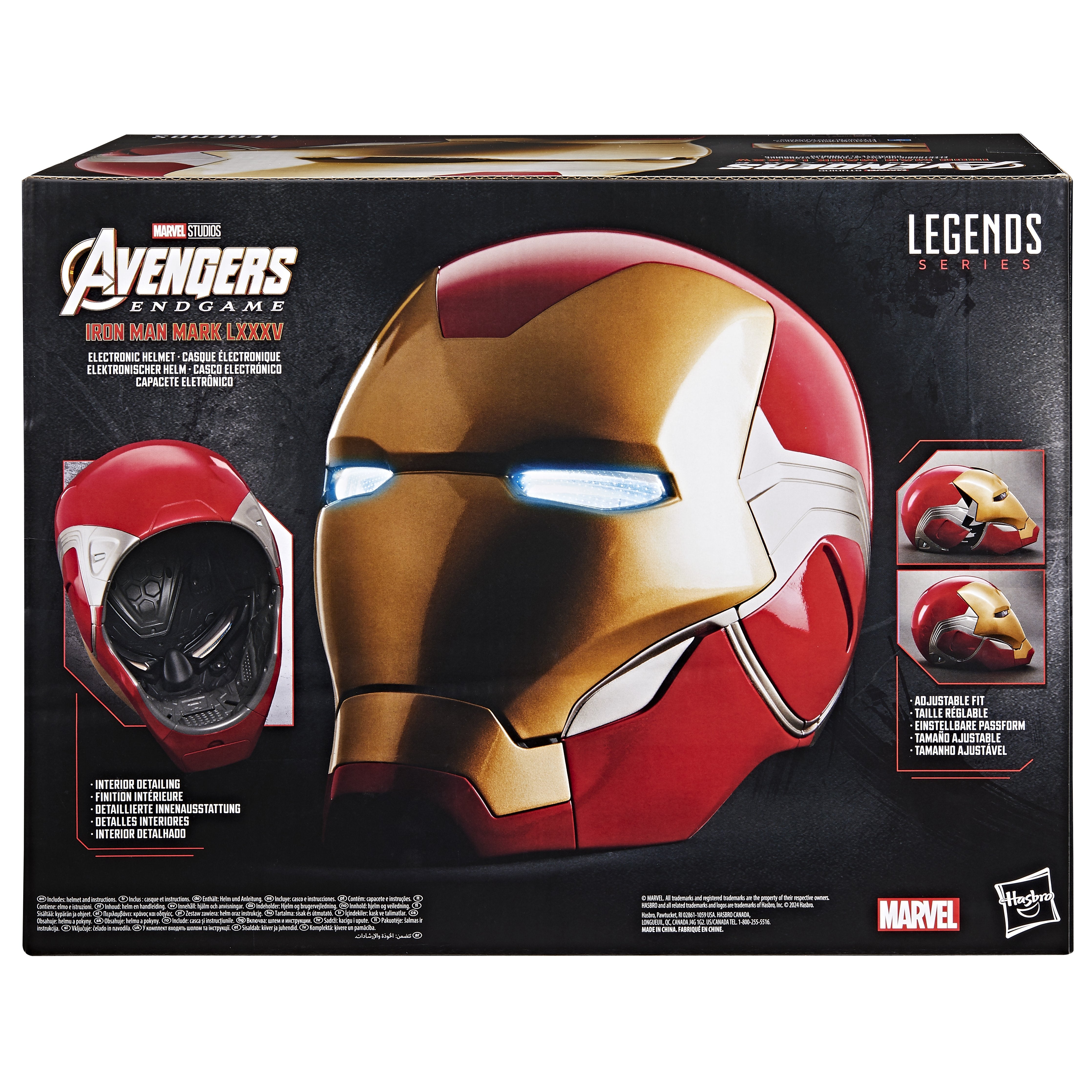Cásco Electrónico Hasbro Marvel Legends Series Avengers Endgame Iron Man Mark Lxxxv