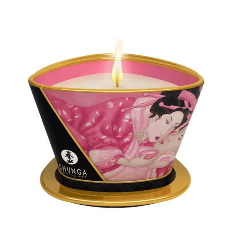 Shunga Vela De Masaje Rosa