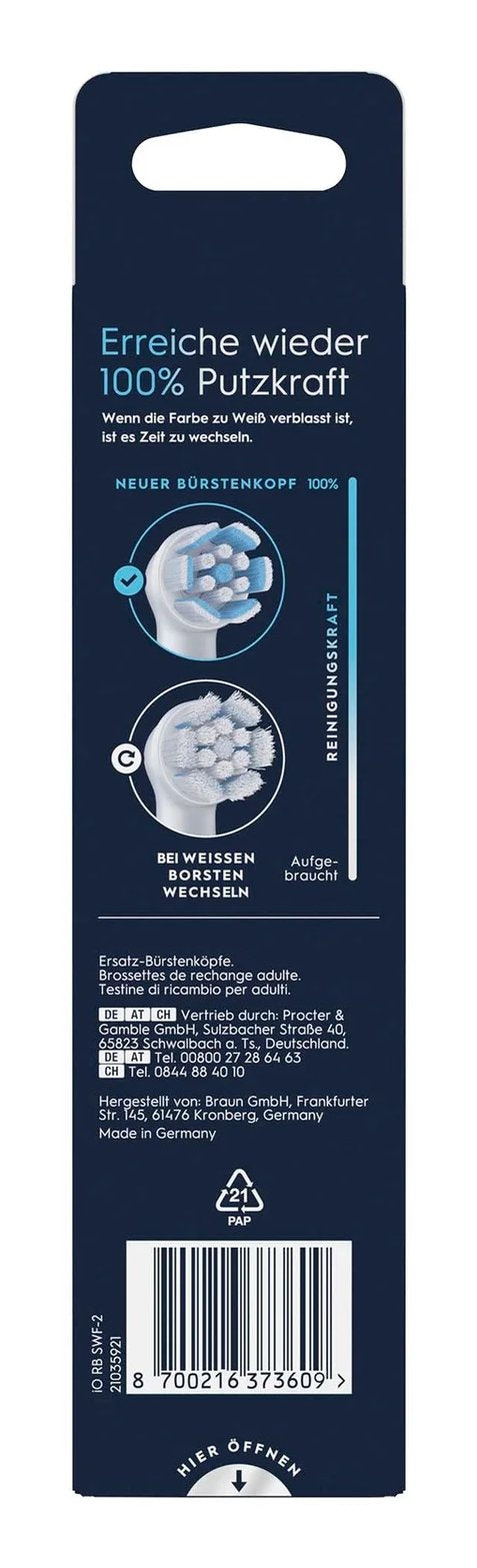 Oral-B Cabezal De Cepillo Sonic 8700216373609 / Io Sanfte Reinigung Paquete Doble Blanco