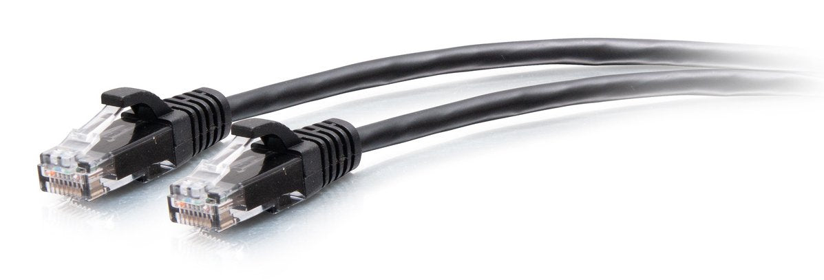 C2g Cable De Conexión Ethernet Delgado Sin Apantallar (Utp) Con Protección Antienganche Cat6a De 0,3 M - Negro