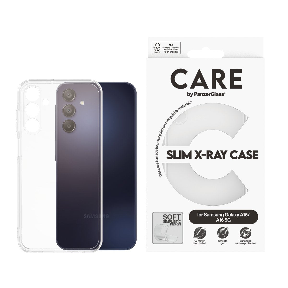 EAN 5715685014994 - PanzerGlass CARE™ by ® X-Ray Case Samsung Galaxy A16 4G | A16 5G funda para teléfono móvil Transparente imagen 2