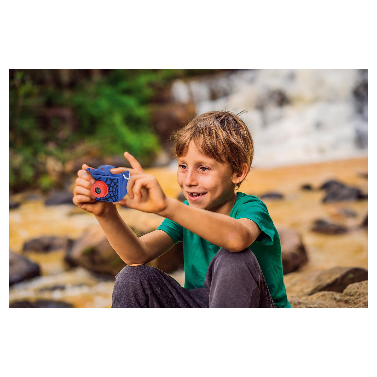 Cámara Lexibook Infantil Con Protección Spiderman 40 Megapixel Video 1080 Pixel Incluye Tarjeta Sd 8gb Juegos Azul