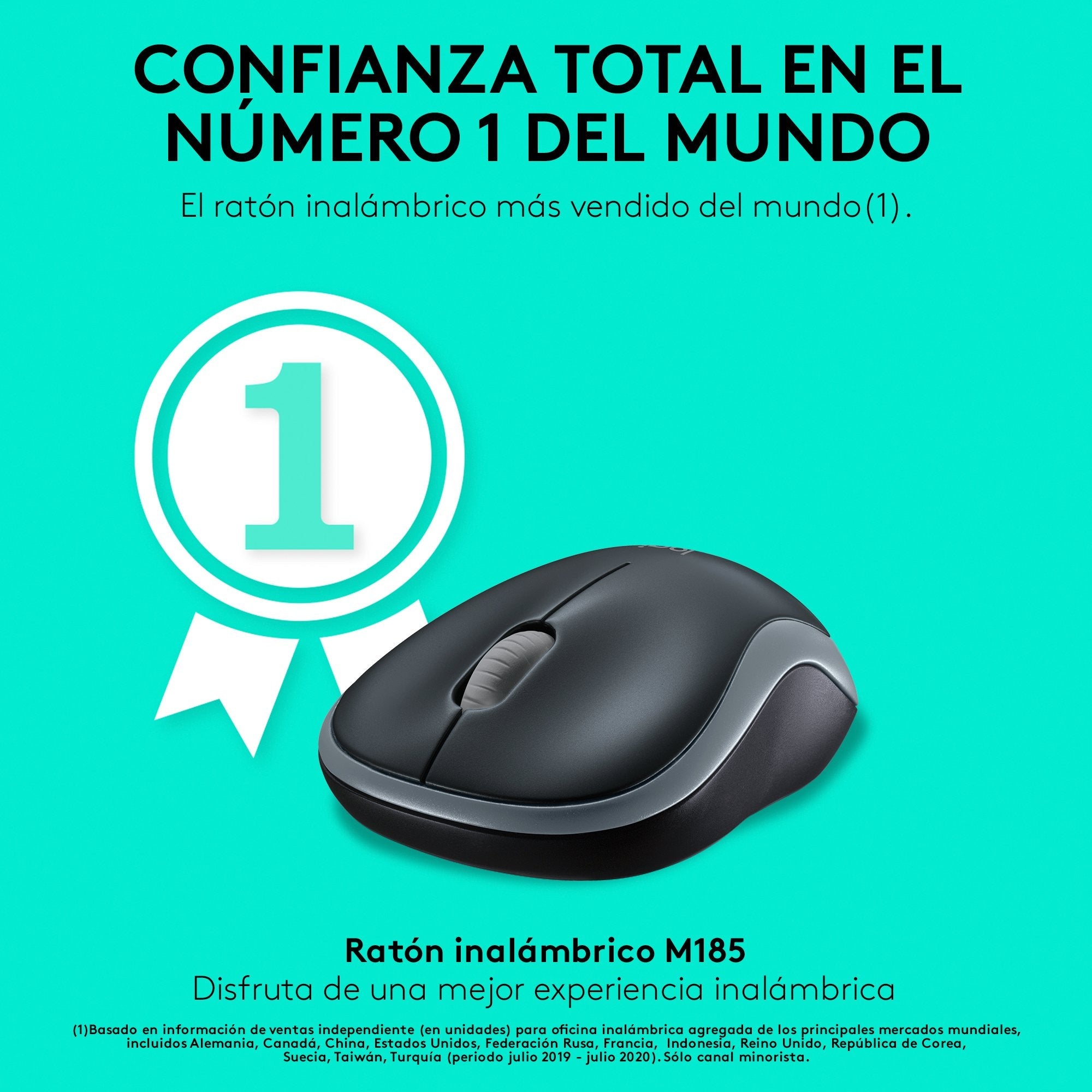EAN 5099206027282 - Logitech 910-002238 ratón Oficina Ambidextro RF inalámbrico Óptico 1000 DPI imagen 7