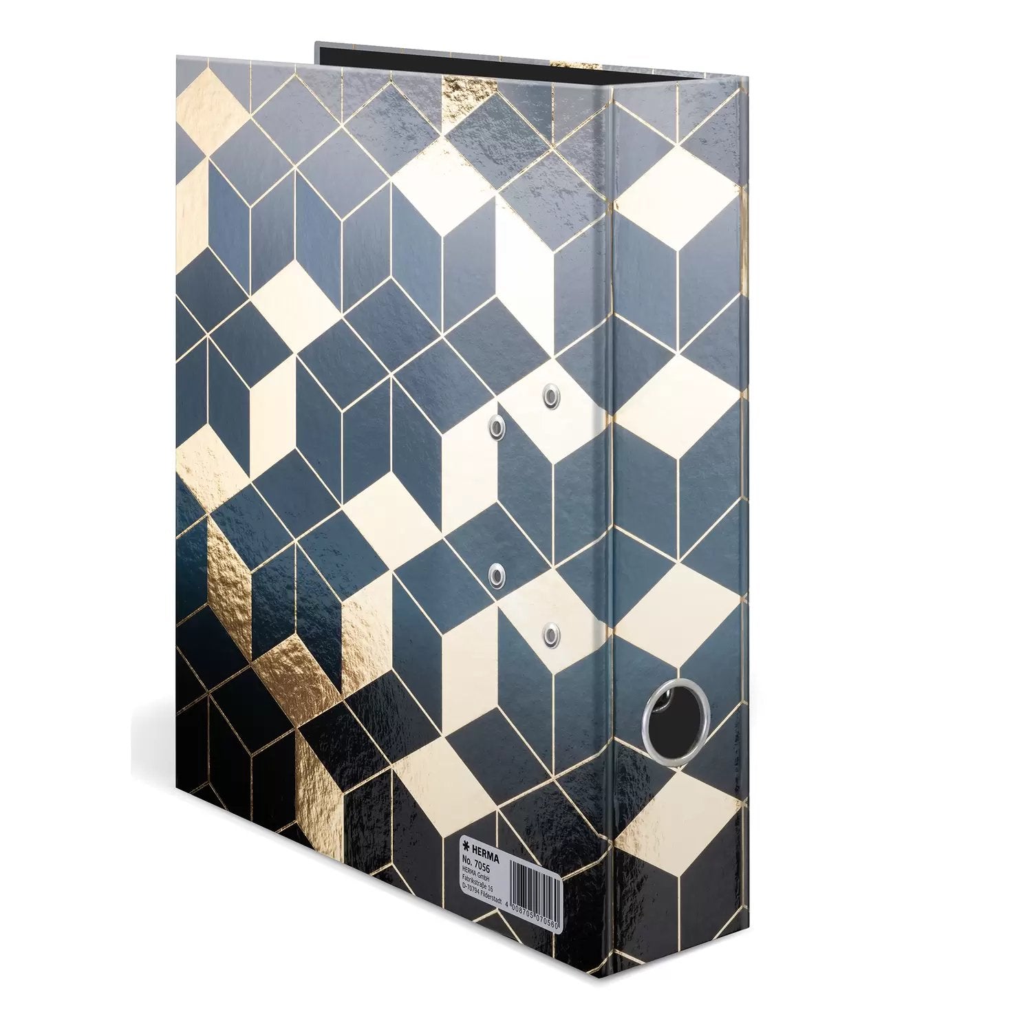 EAN 4008705070560 - HERMA 7056 carpeta de cartón A4 Azul, Oro imagen 4