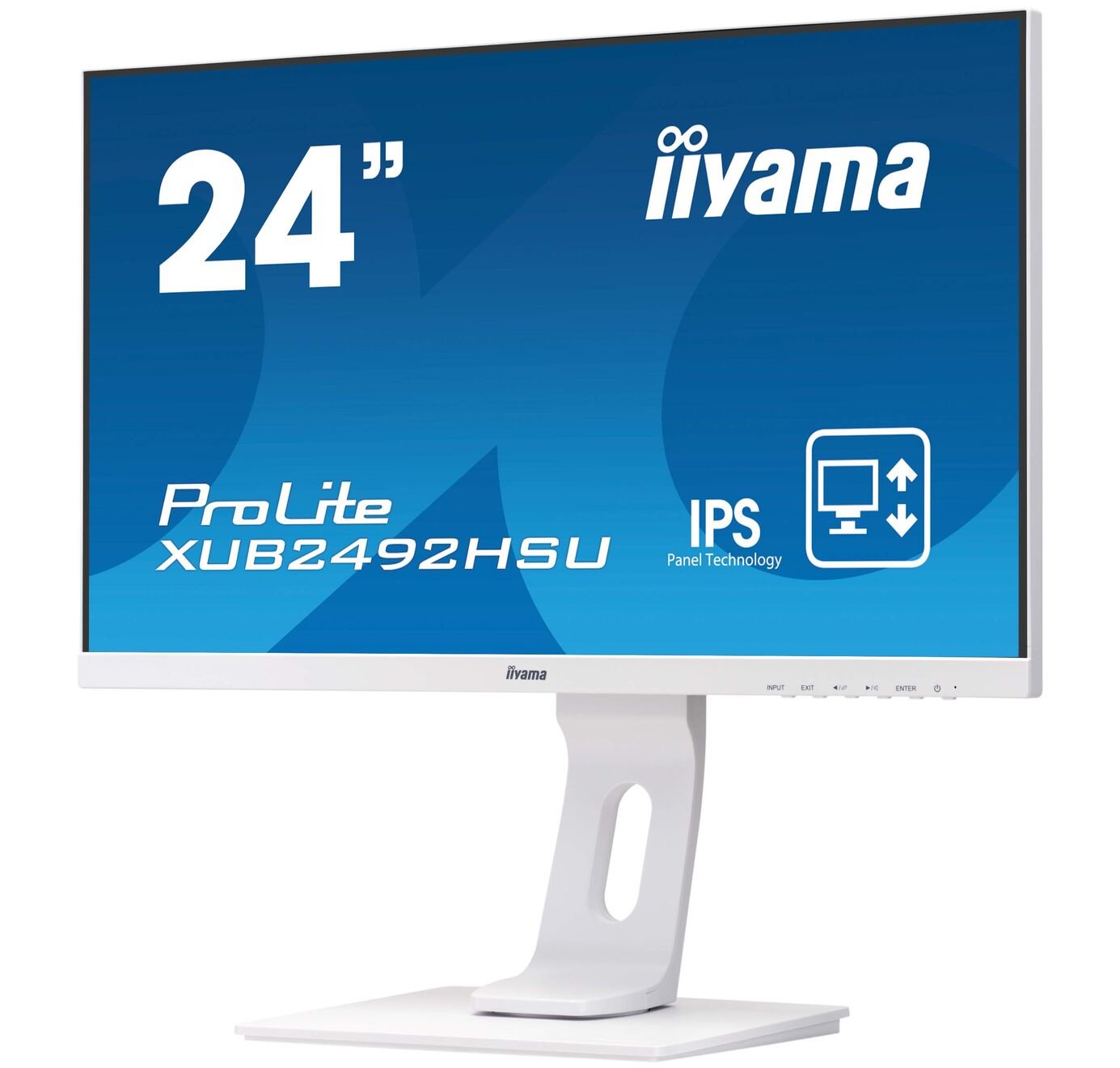 Monitor Iiyama 24" Pl Xub2492hsu-W1 Ips 5ms,Vga,Dp, Hdmi,Sp, Pivotante Blanco