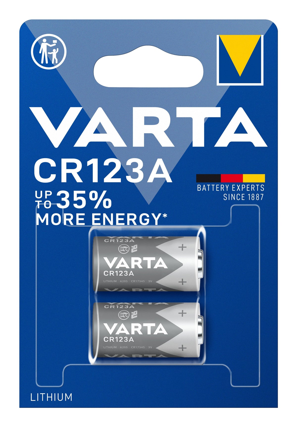 EAN 4008496537327 - Varta 2x CR123A Batería de un solo uso Litio imagen 3