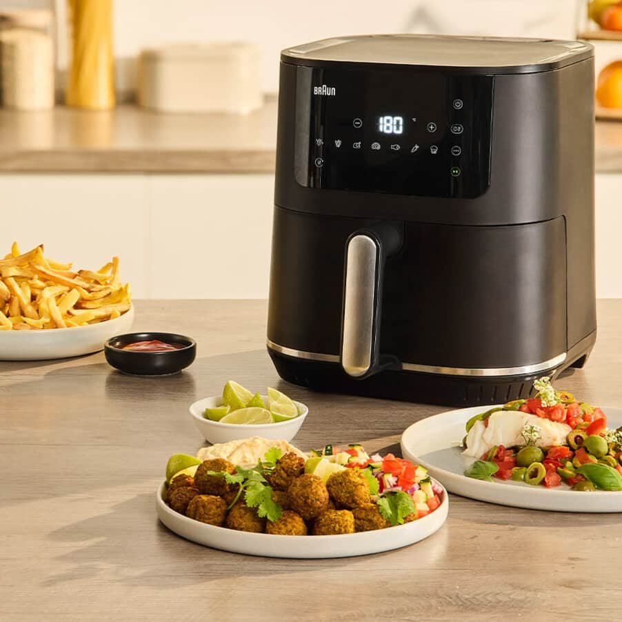 Freidora Braun Houshold Multifry 5, Hf 5034i (Negro, 1.700 Watt, Korb 6,0 Liter) 0x12500022