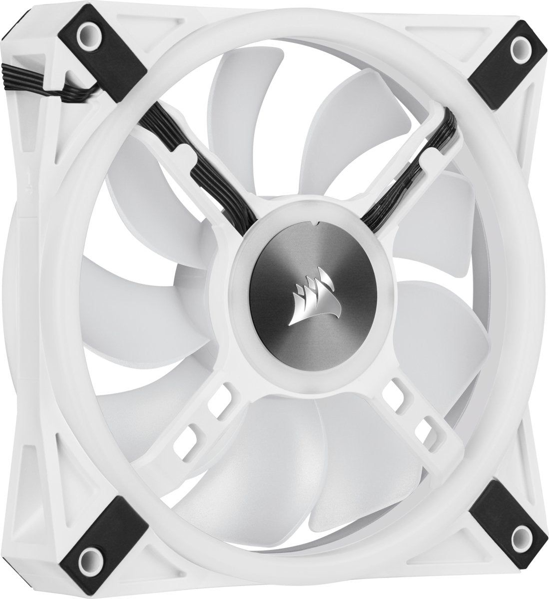 Case Acc Fan 12cm Corsair Ql120wh Rgb 3pcs Rgb Pwm 1500rpm 71m³/H 26dba 4pin Triple Pack White