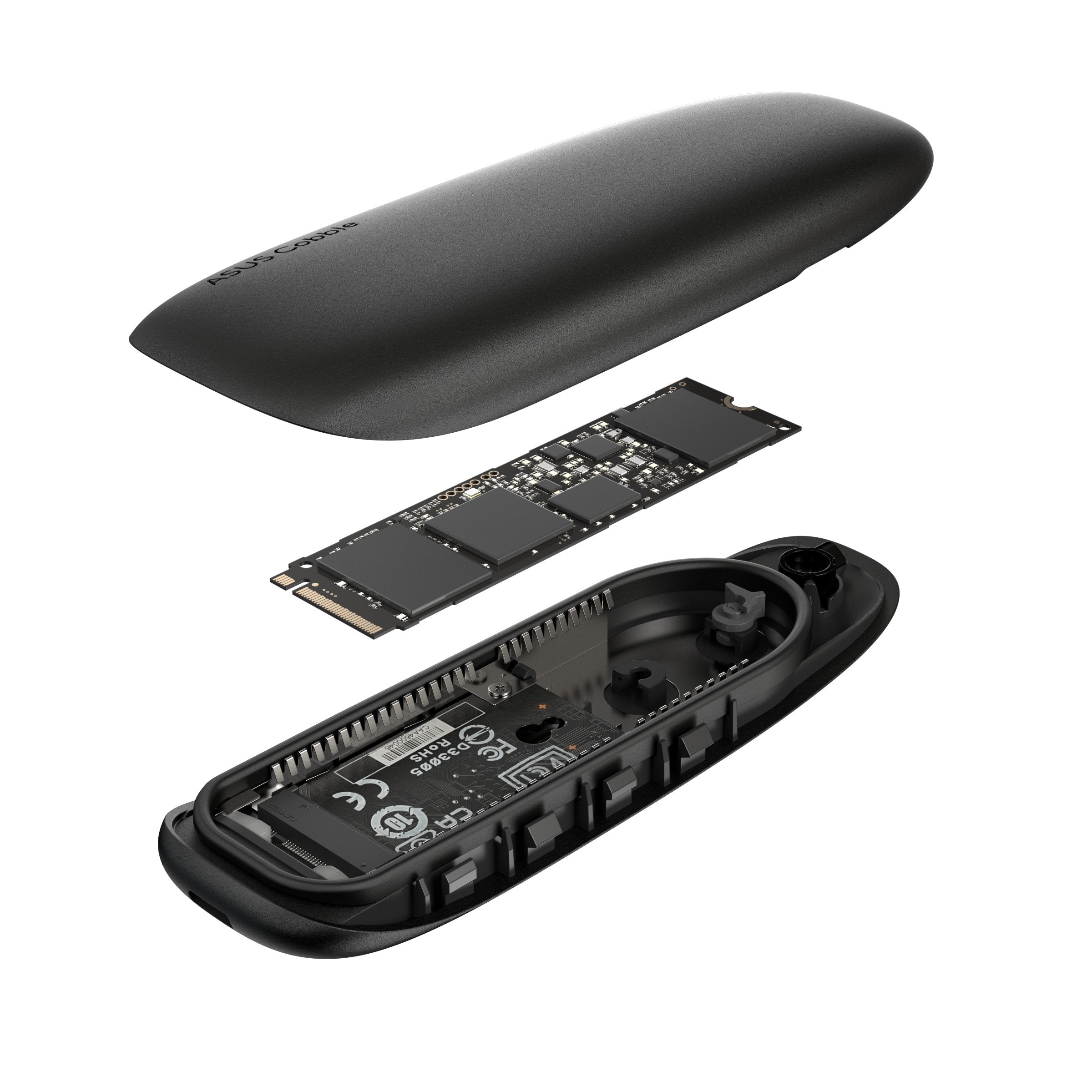 EAN 4711387683545 - ASUS COBBLE Black (ESD-A1A/BLK) Caja externa para unidad de estado sólido (SSD) Negro M.2 imagen 10