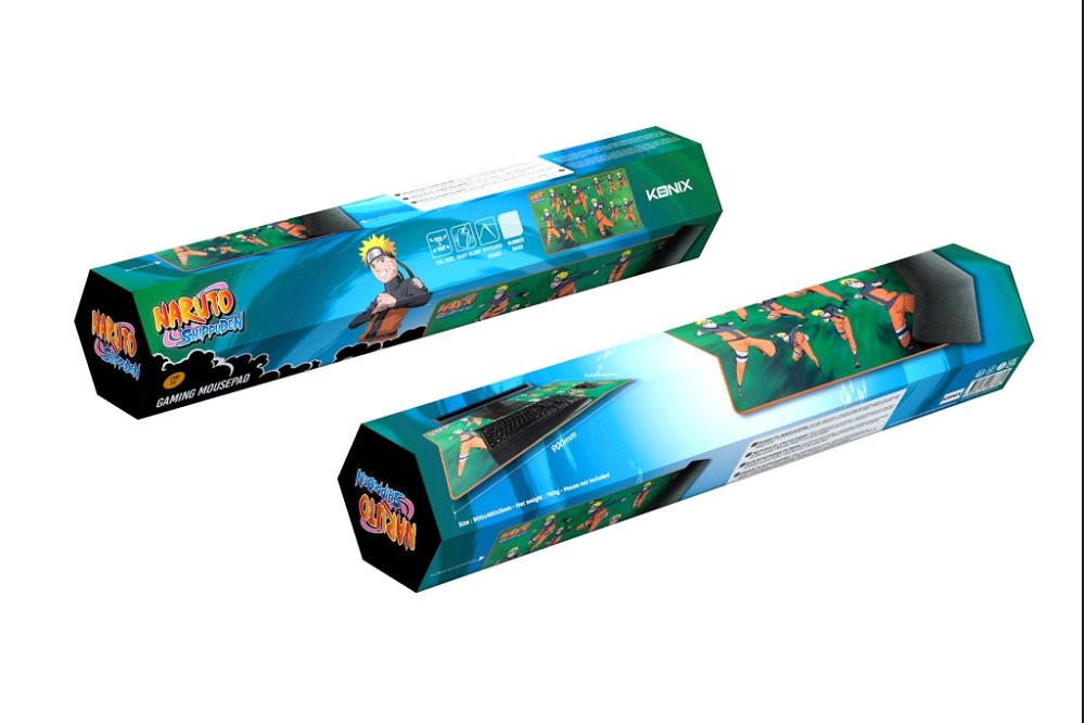 EAN 3328170287364 - Konix Naruto KX MOUSEPAD XXL GREEN Alfombrilla de ratón para juegos Multicolor imagen 7