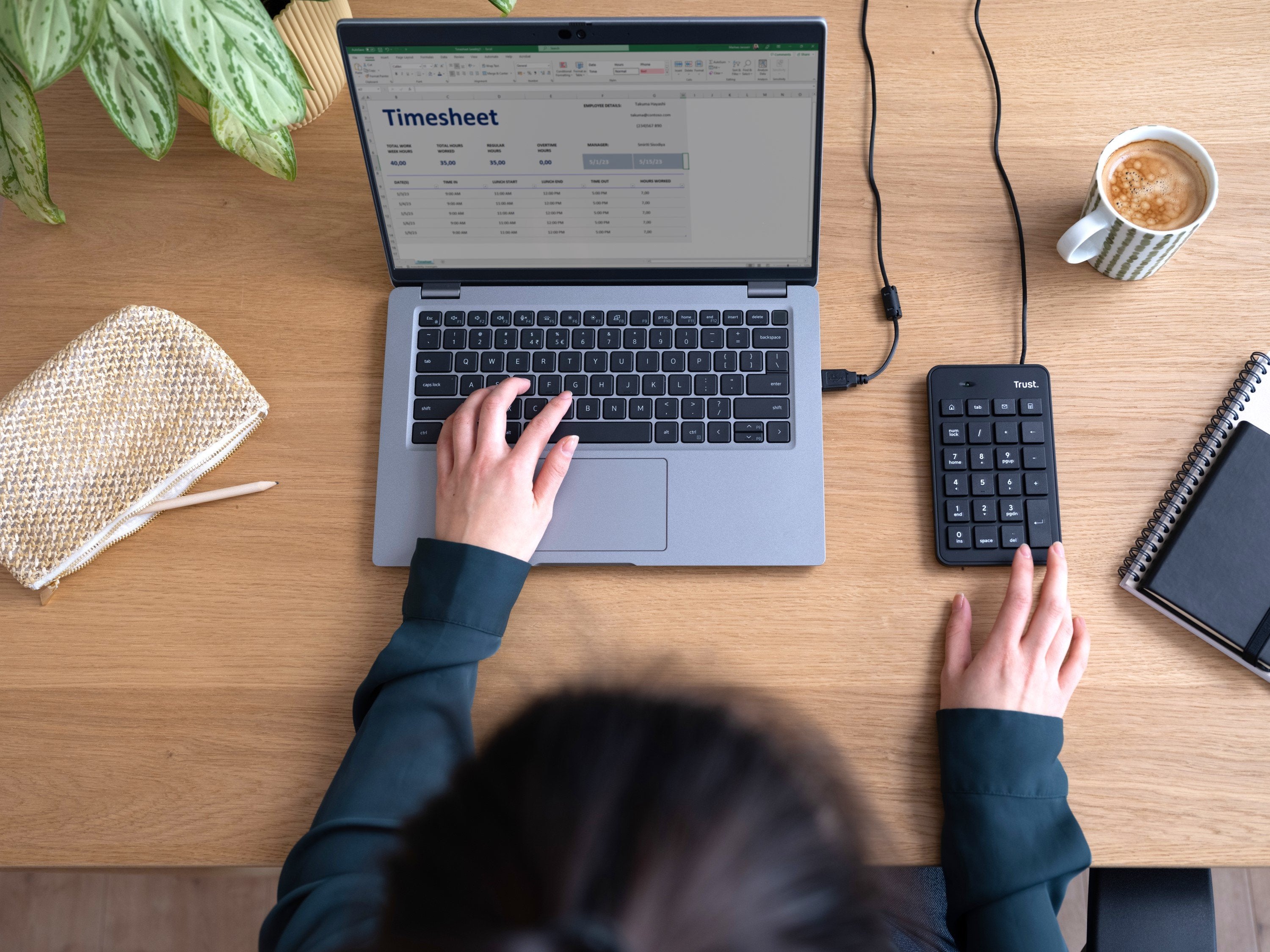 EAN 8713439222210 - Trust 22221 teclado numérico Portátil/PC USB Negro imagen 7