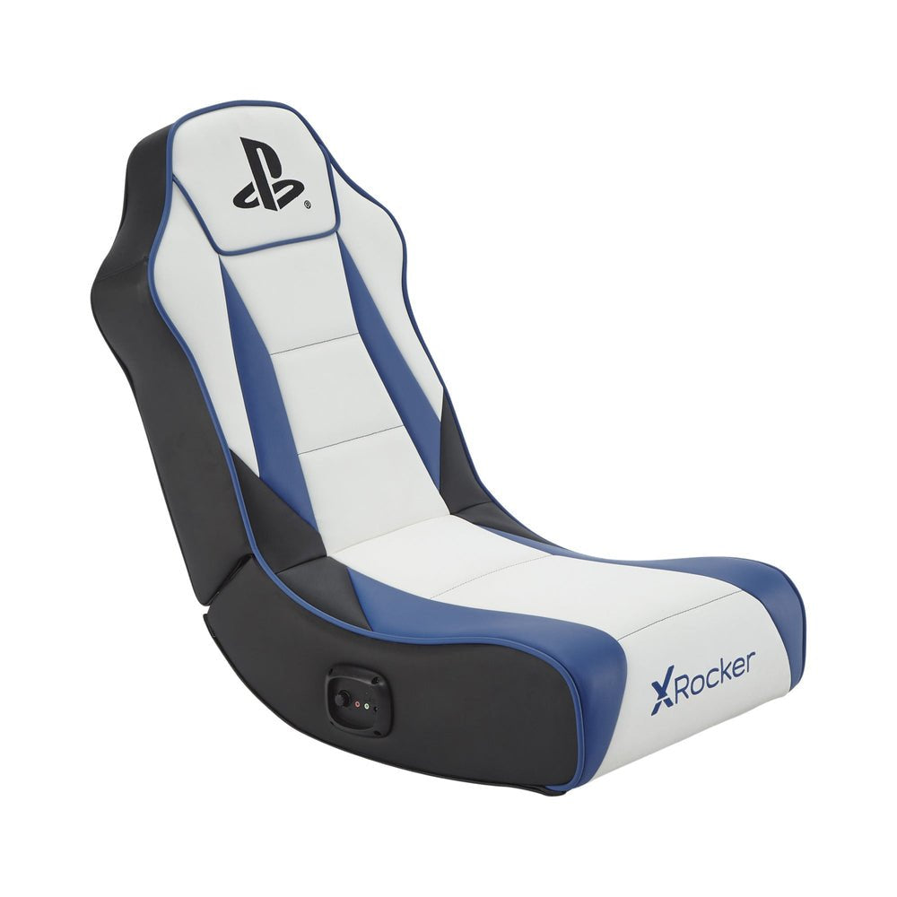 EAN 94338210262 - X Rocker 2021026 silla para videojuegos Silla gaming Asiento acolchado tapizado Negro, Azul, Blanco imagen 1
