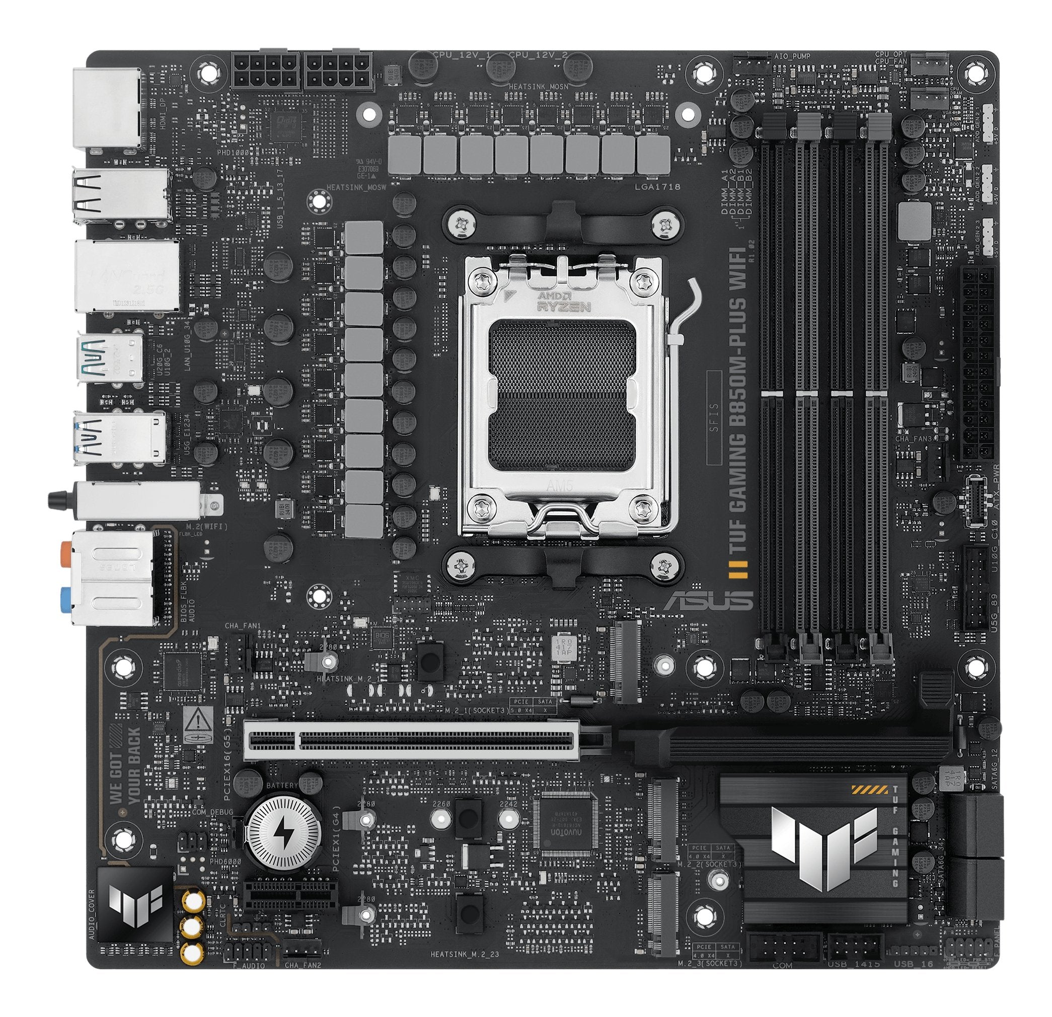 EAN 4711387764916 - ASUS TUF GAMING B850M-PLUS WIFI AMD B850 Zócalo AM5 micro ATX imagen 3