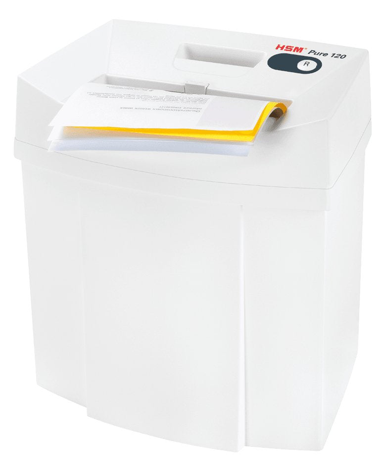 Hsm Pure 120 - Cross Cut 4 X 25mm/ 5-6 Sheets 80 G/ 20 L Bin