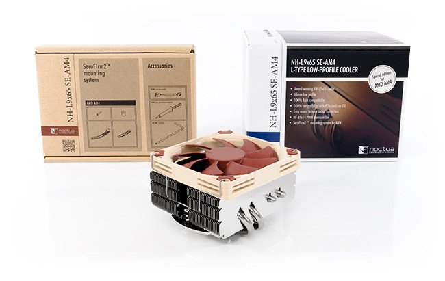EAN 9010018000085 - Noctua NH-L9X65 SE-AM4 sistema de refrigeración para ordenador Procesador Enfriador Beige, Marrón, Acero imagen 3
