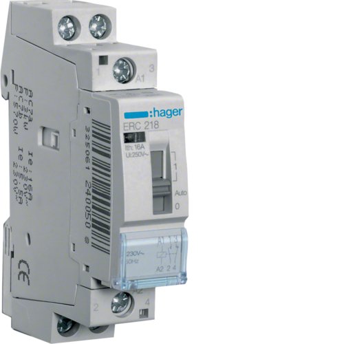 Hager Installationsrelais 16a Erc218 ** 1schlieer U.1ffner 230v