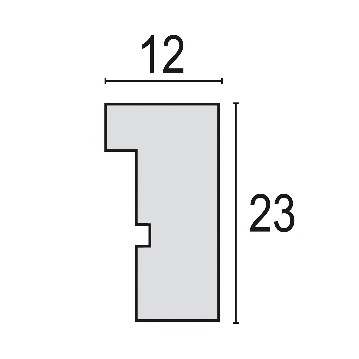 Zep Malmo Black 15x20/20x30 Holz Mit Passepartout V4523b
