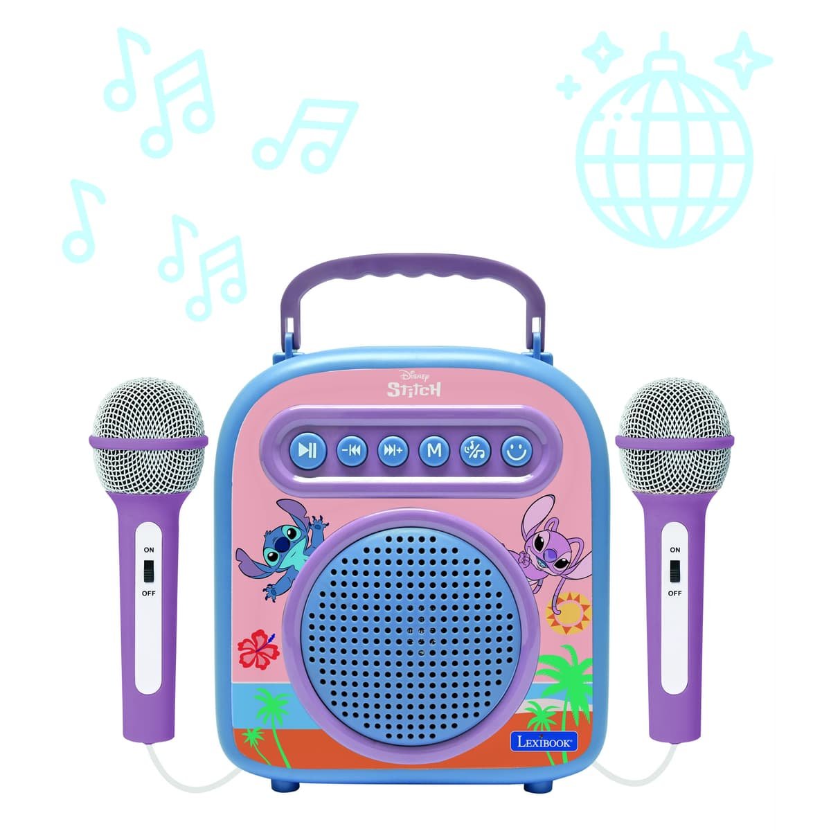Altavoz Bluetooth + Microfono Stitch Disney