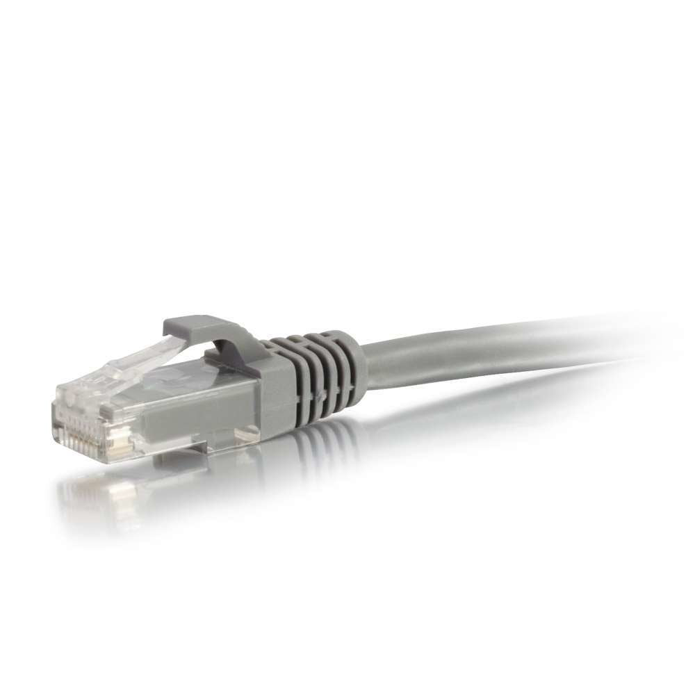 C2g Cat6 Booted Unshielded (Utp) Network Patch Cable Cable De Interconexión Rj-45 (M) A Rj-45 (M) 2 M Utp Cat 6 Moldeado Sin Enganches Trenzado Gris