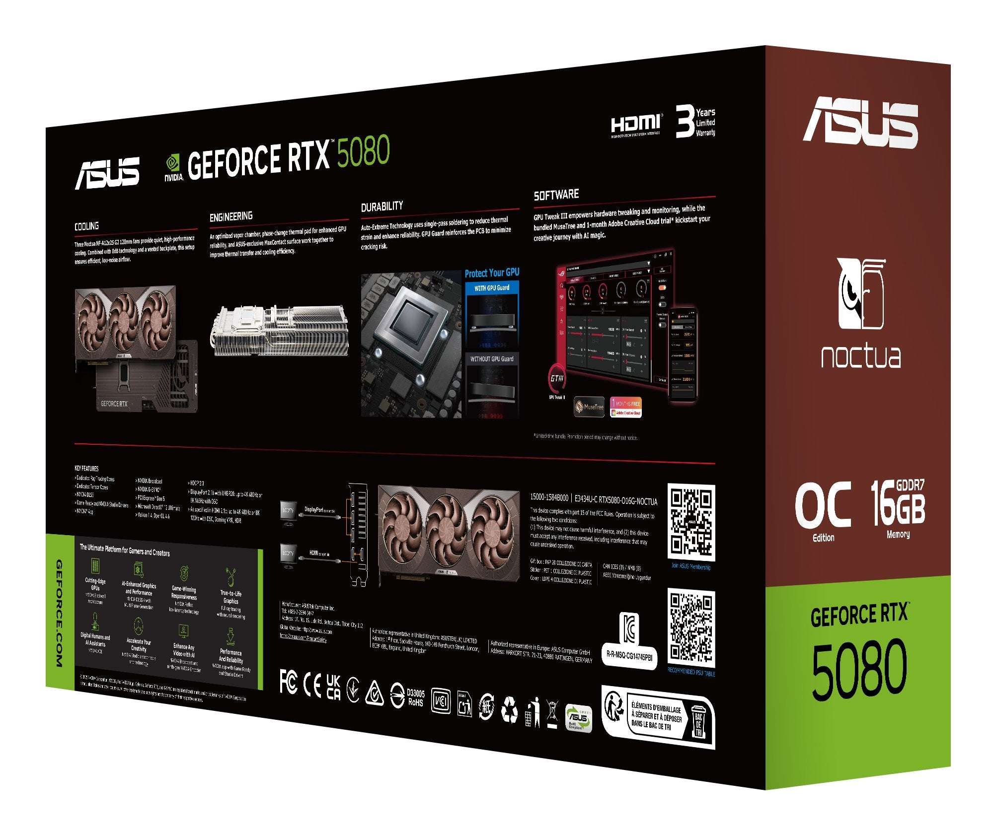 EAN 199291205383 - ASUS RTX5080-O16G-NOCTUA NVIDIA GeForce RTX 5080 16 GB GDDR7 imagen 21