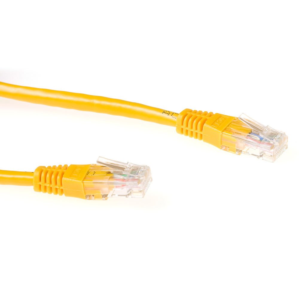 Latiguillo Cat 6, U-Utp, 0.50 M, Amarillo, Pvc, Contactos Rj-45 50? Oro. Act