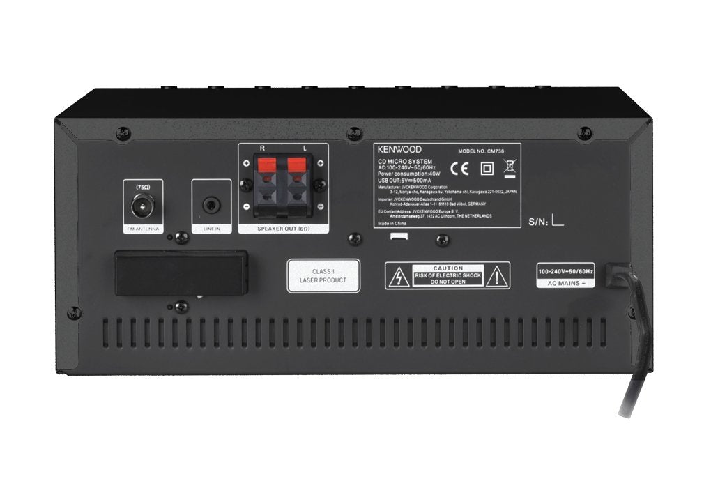 EAN 0019048232458 - Kenwood M-9000S Minicadena de música para uso doméstico 50 W Negro imagen 2