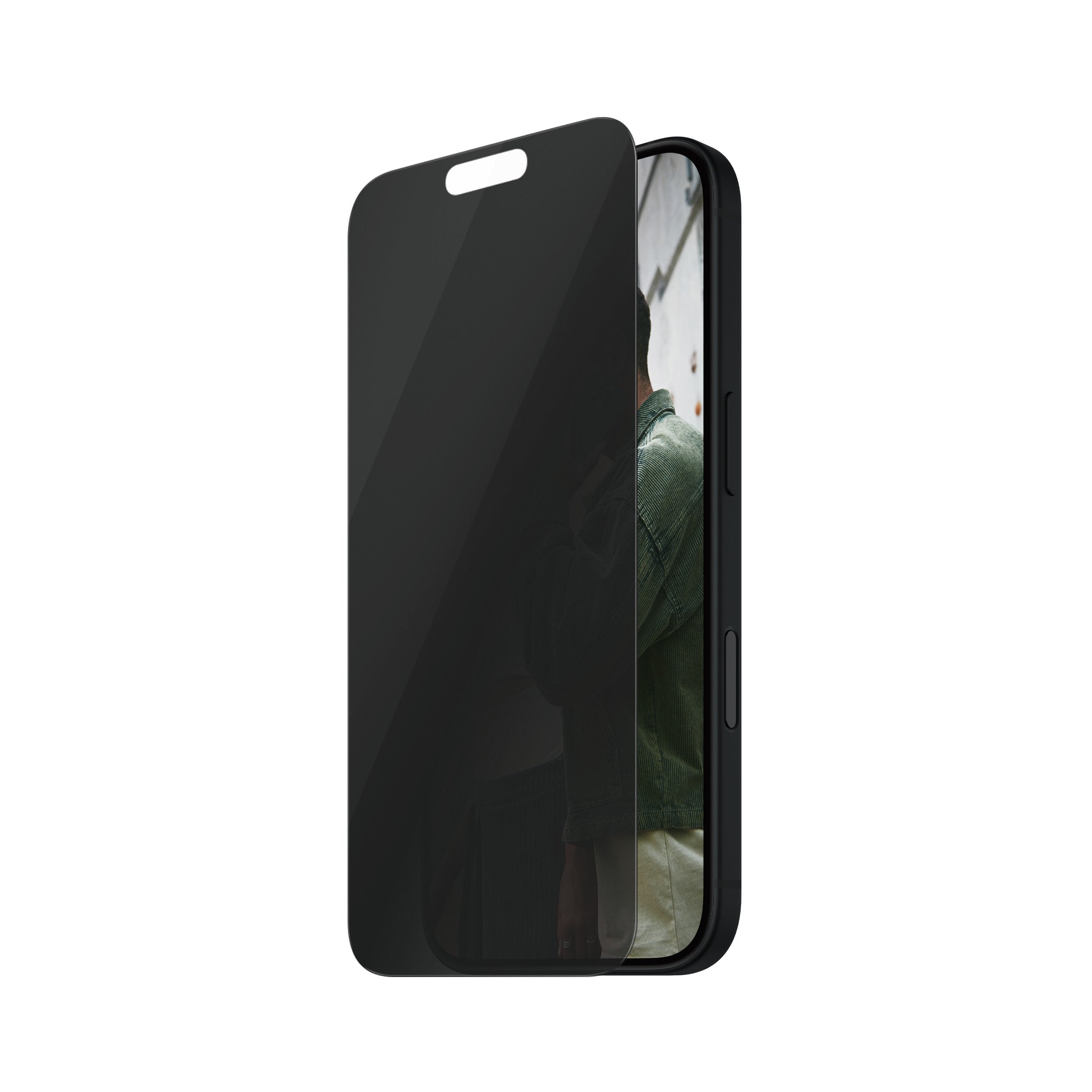 Panzerglass Safe. By Panzerglass - Protector De Pantalla Para Handy - Ultraancho Passform - Cristal - Con Filtro De Privacidad - Rahmenfarbe Negro (Paquete Con 50)