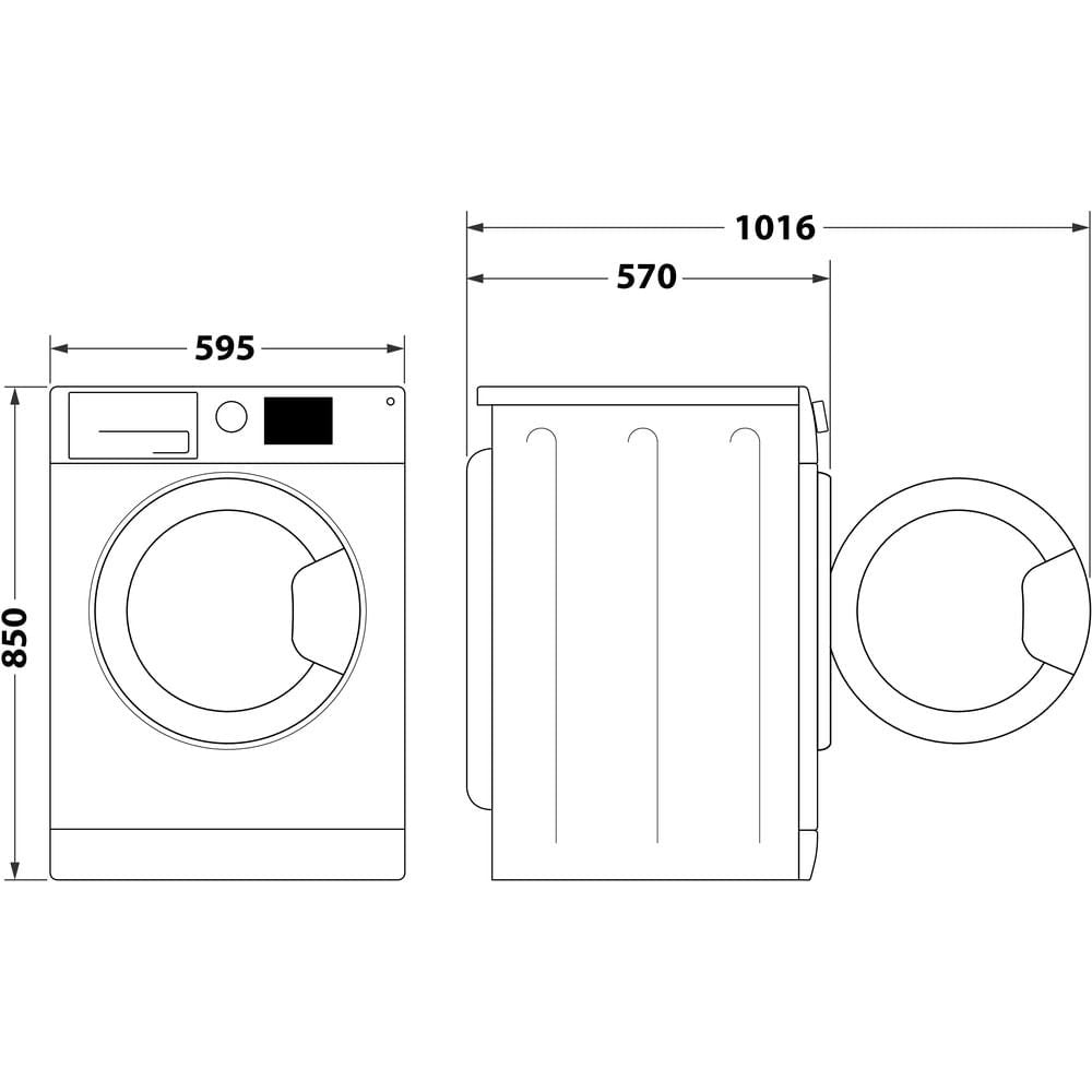 EAN 8003437057328 - Whirlpool FFWDB 864489 SV EE lavadora-secadora Independiente Carga frontal Blanco C imagen 10