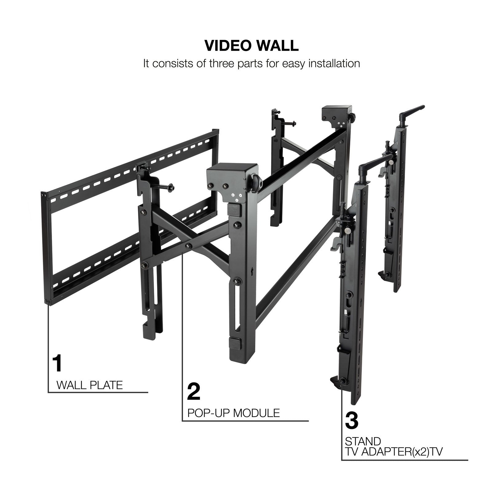 Soporte Video Wall Pared Pantallas 45-70"