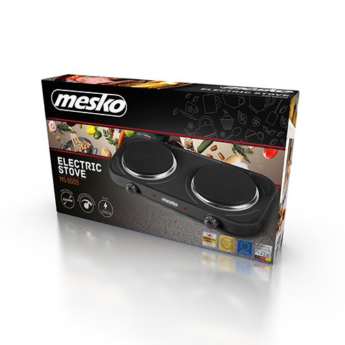 EAN 5908256839137 - Mesko Home MS 6509 hobs Negro Encimera Hornillo eléctrico / Placa eléctrica 2 zona(s) imagen 9