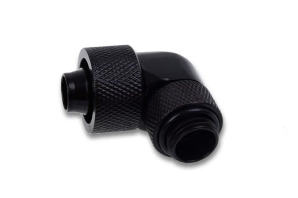 Pins De Formación De Hielo Alfacol 16/10 Mm 90 ° G1/4 Rotativos, Conexión Negra, Para Mangueras Suaves (Pvc, Silicona, Neopreno) 17613