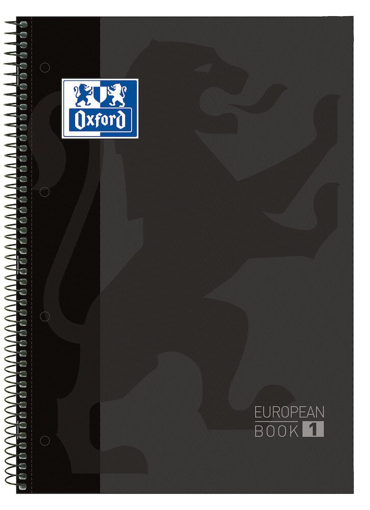 EAN 8412771117764 - Oxford Europeanbook 1 cuaderno y block A4 80 hojas Negro imagen 1