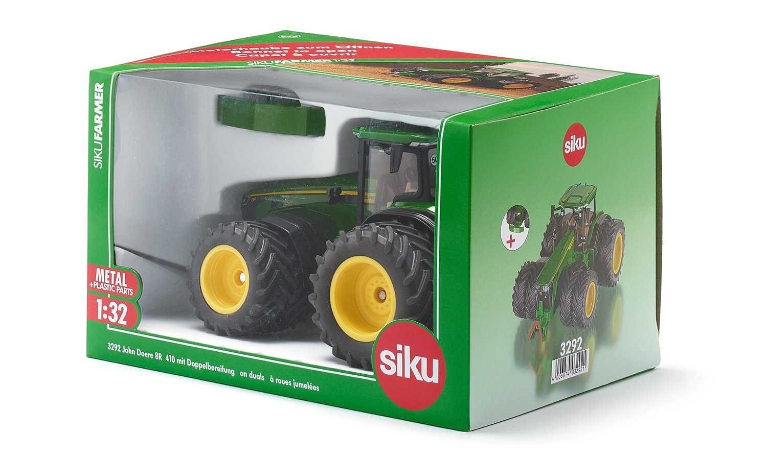 Tractor Siku Farmer John Deere 8r 410 Con Neumáticos Dobles 10329200000