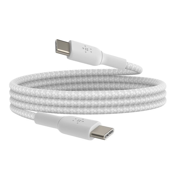 Belkin Geflochtenes Usb-C Usb-C-Cable 0,15m, Weiss