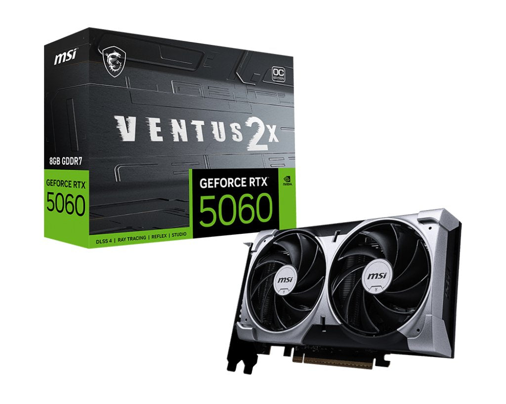 EAN 4711377344272 - MSI GeForce RTX 5060 8G VENTUS 2X OC NVIDIA 8 GB GDDR7 imagen 1