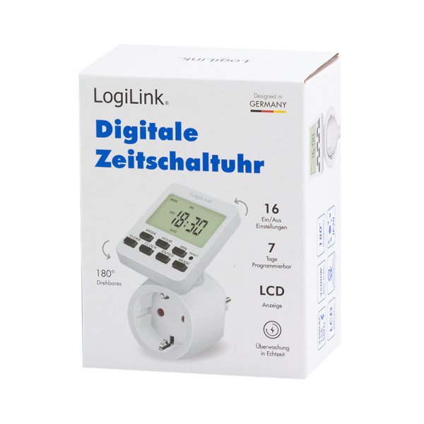 Logilink Temporizador Digital Con Pantalla Giratoria